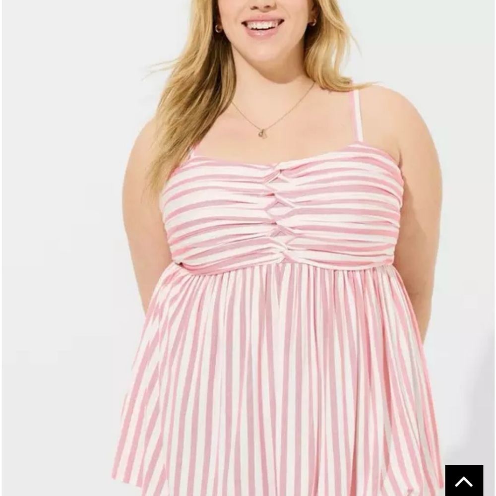 Torrid Super Soft V-Neck Twisted Front Babydoll Size 2x (18-20)